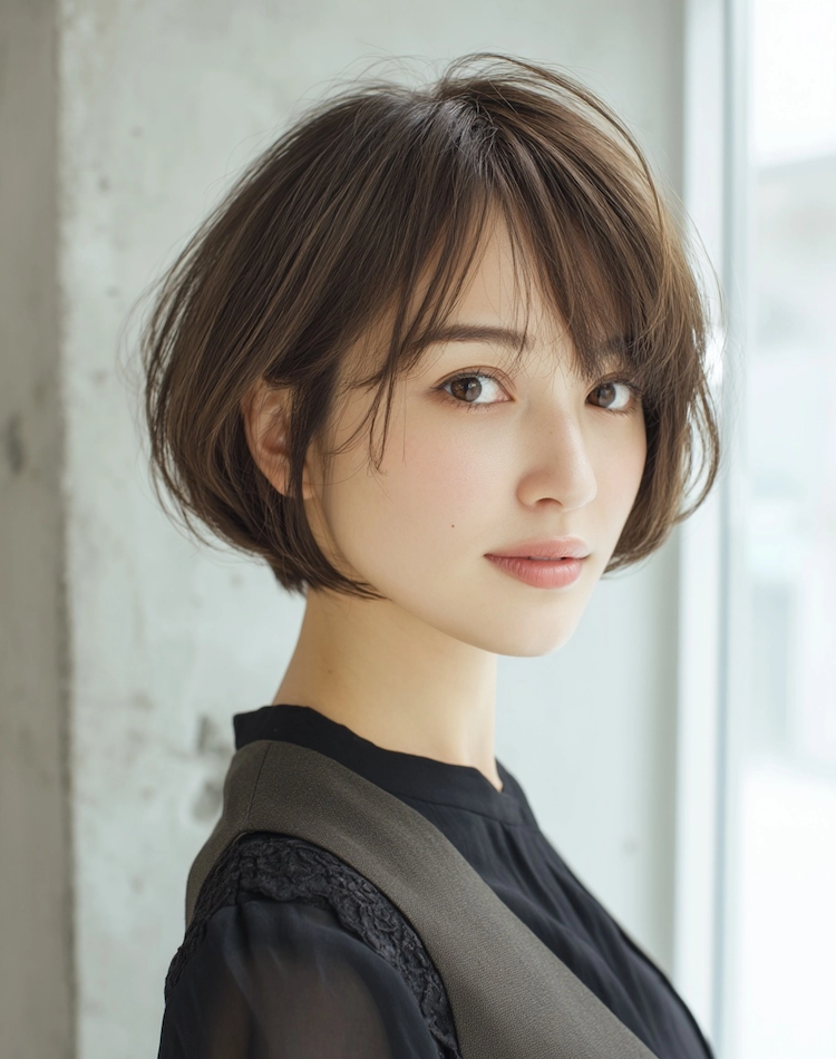 ふんわり小顔ショート