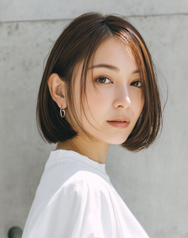 ツヤ髪ショートボブ