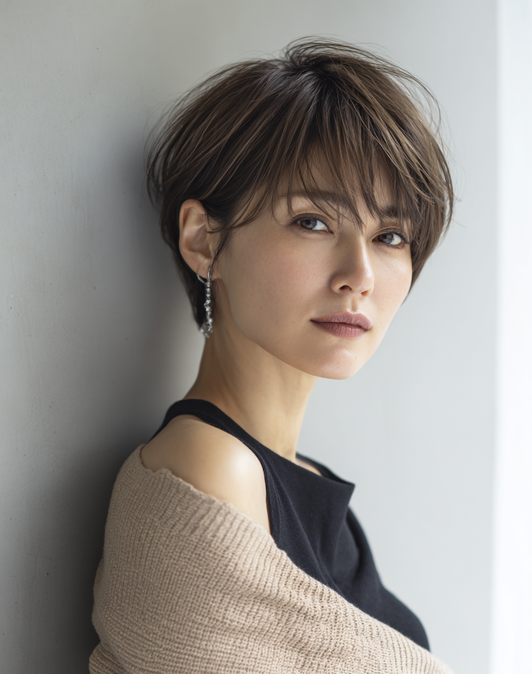 白髪ぼかし大人ショート