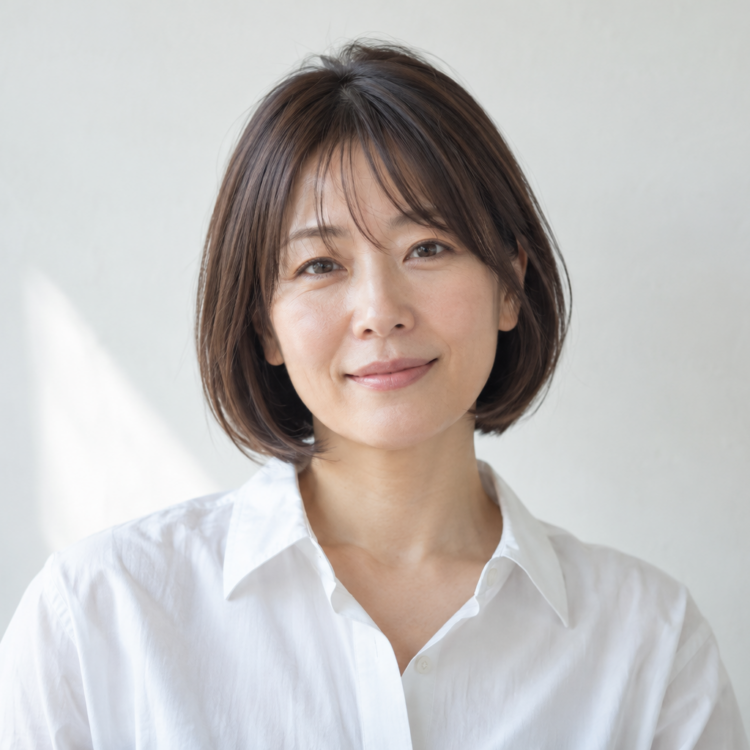ボブの前髪の幅と厚みのイメージ