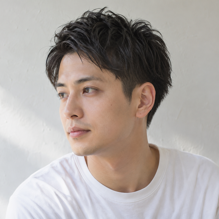 メンズ耳上すっきりショートを表した自然なイメージ